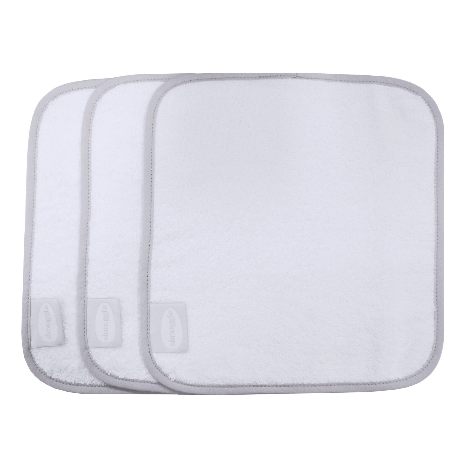 Shnuggle White Baby Wash Cloths - Pack of 3 - Little Lug