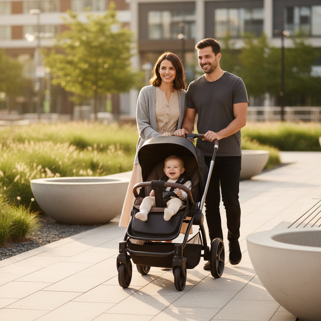 Noordi Sole V3 3in1 with Travel Carrier Car Seat, Slate Black