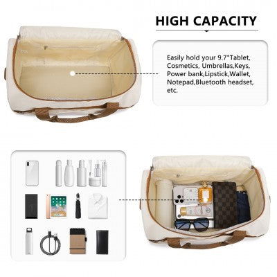 Spacious Travel Crossbody Bag (Available in Cream/Green/Pink) - Little Lug