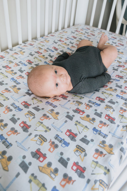 Copper Pearl Premium Elasticised Cot Sheet Diesel