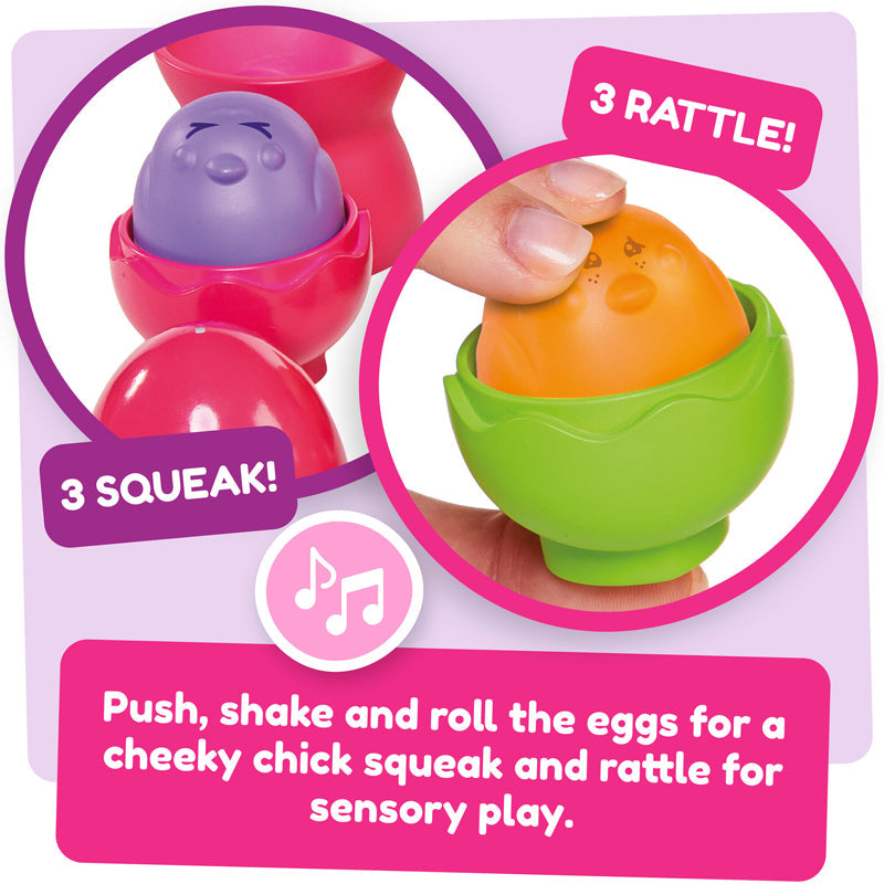 Tomy Toomies Hide & Squeak Egg Stackers