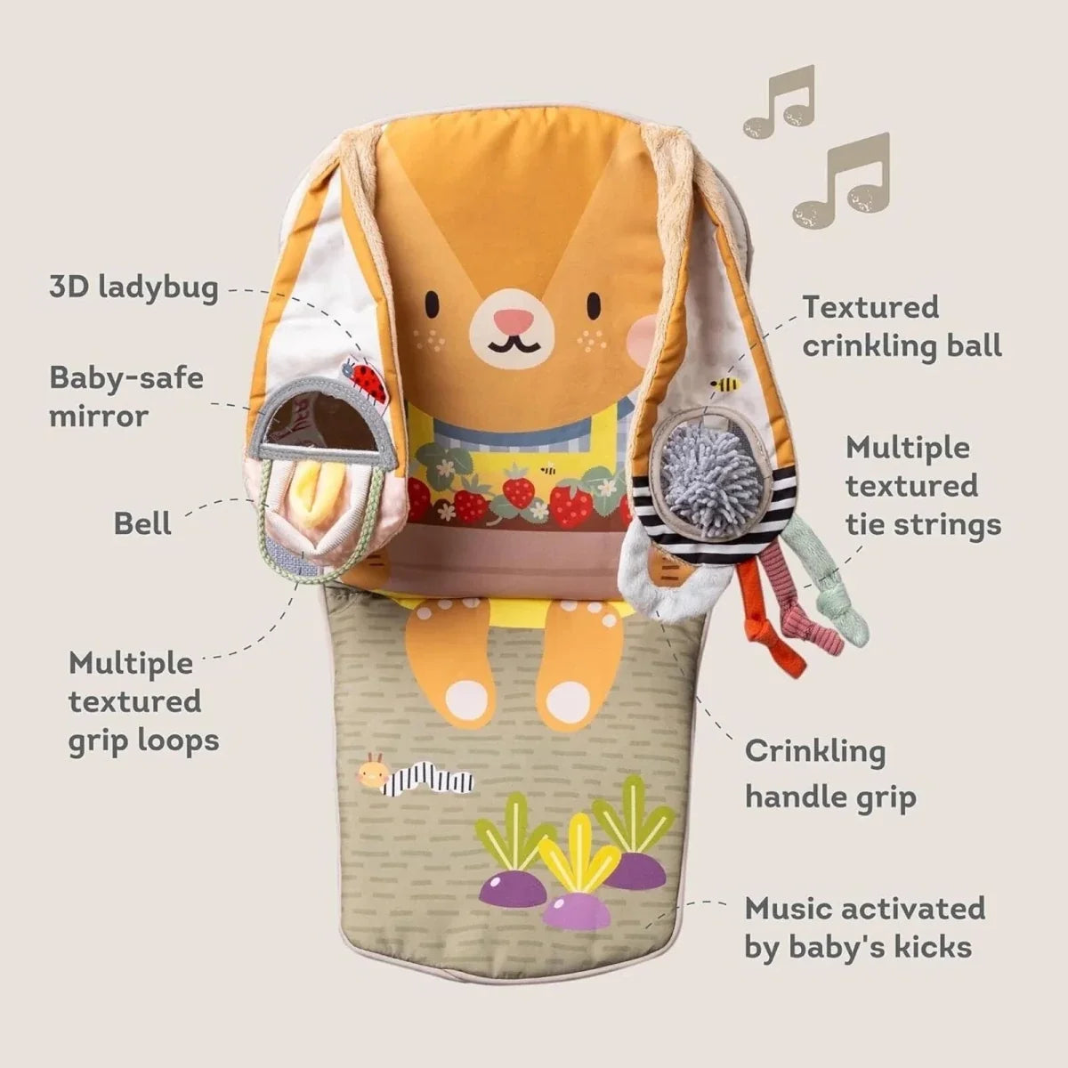 Taf Toys Bunny Play & Kick Car Toy