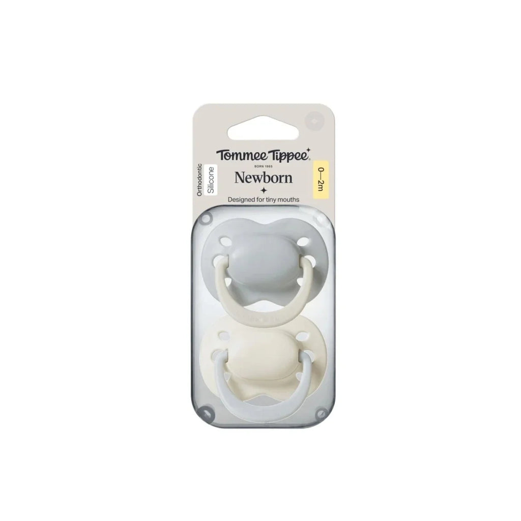 Tommee Tippee Newborn Silicone Soother Boy 0-2 months Pack of 2 - Blue