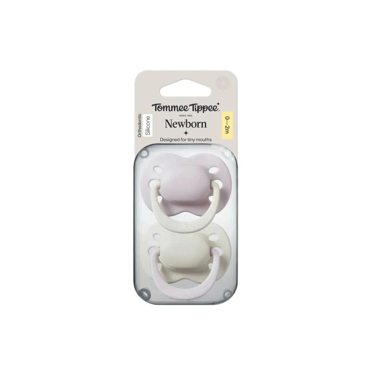 Tommee Tippee Newborn Silicone Soother Girl 0-2 months Pack of 2 - Pink