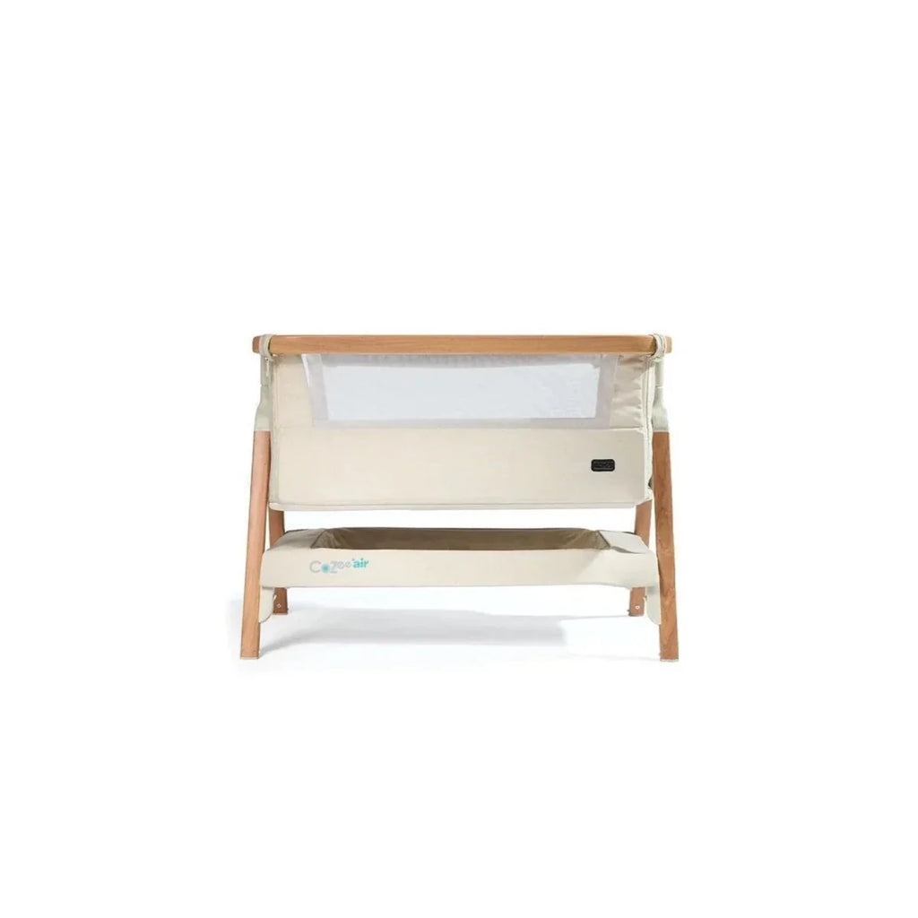 Tutti  Bambini CoZee Air Bedside Crib - Scandinavian Walnut/Ecru
