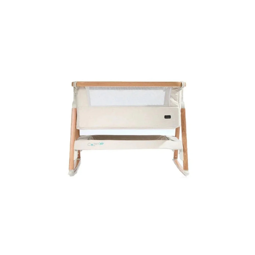 Tutti  Bambini CoZee Air Bedside Crib - Scandinavian Walnut/Ecru