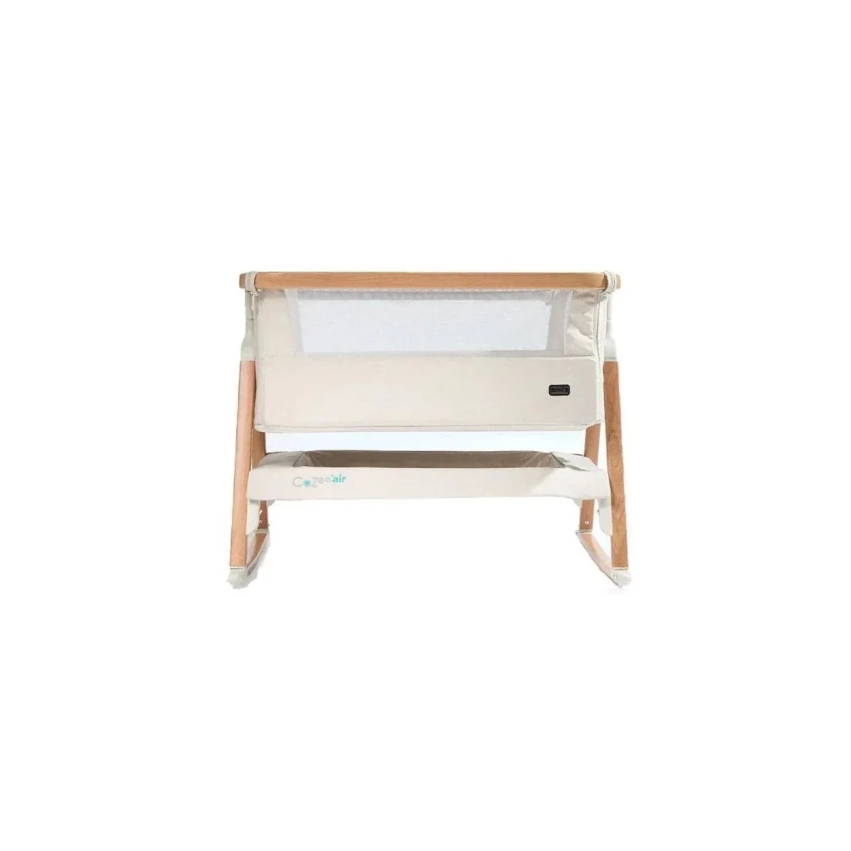 Tutti  Bambini CoZee Air Bedside Crib - Scandinavian Walnut/Ecru