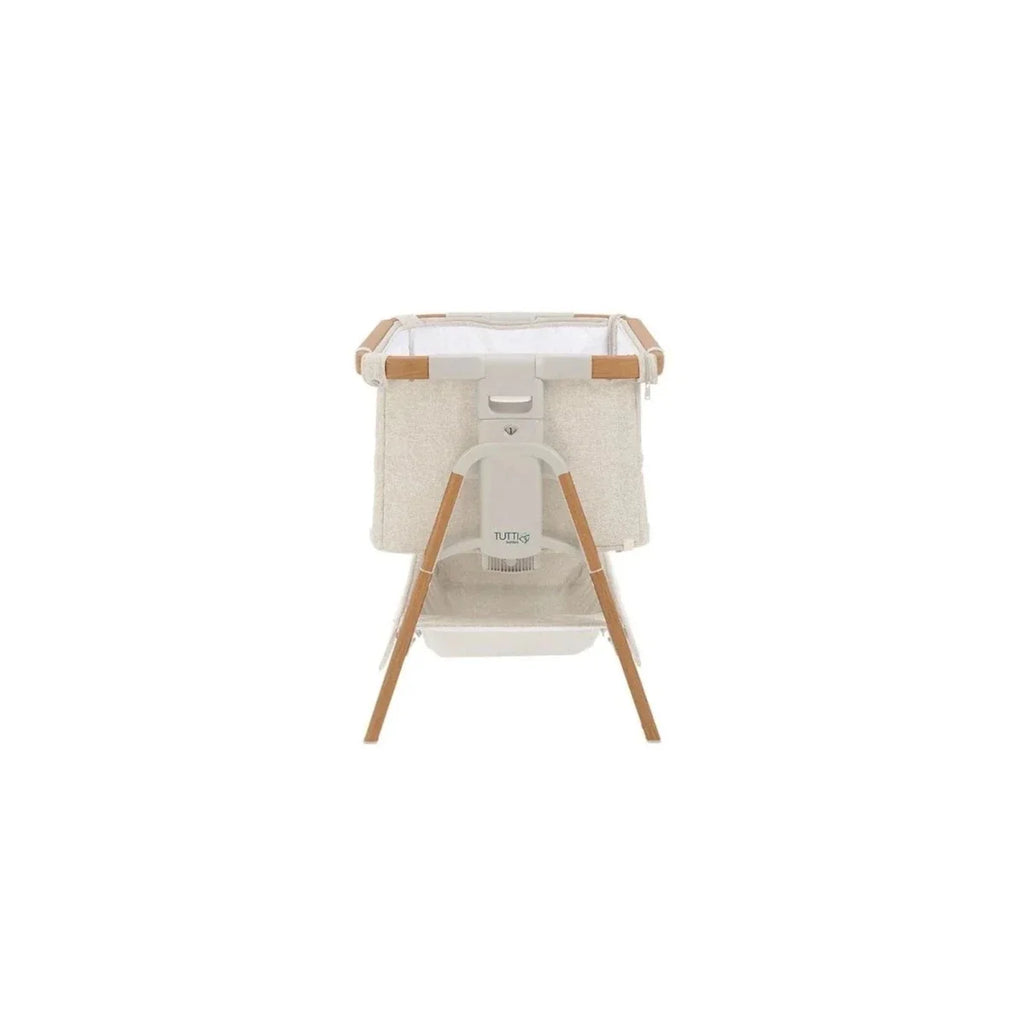 Tutti Bambini CoZee XL Bedside Crib & Cot - Scandinavian Walnut/Ecru