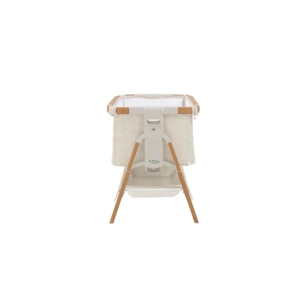 Tutti Bambini CoZee XL Bedside Crib & Cot - Scandinavian Walnut/Ecru