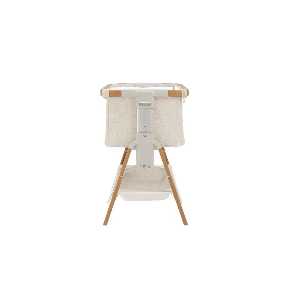 Tutti Bambini CoZee XL Bedside Crib & Cot - Scandinavian Walnut/Ecru