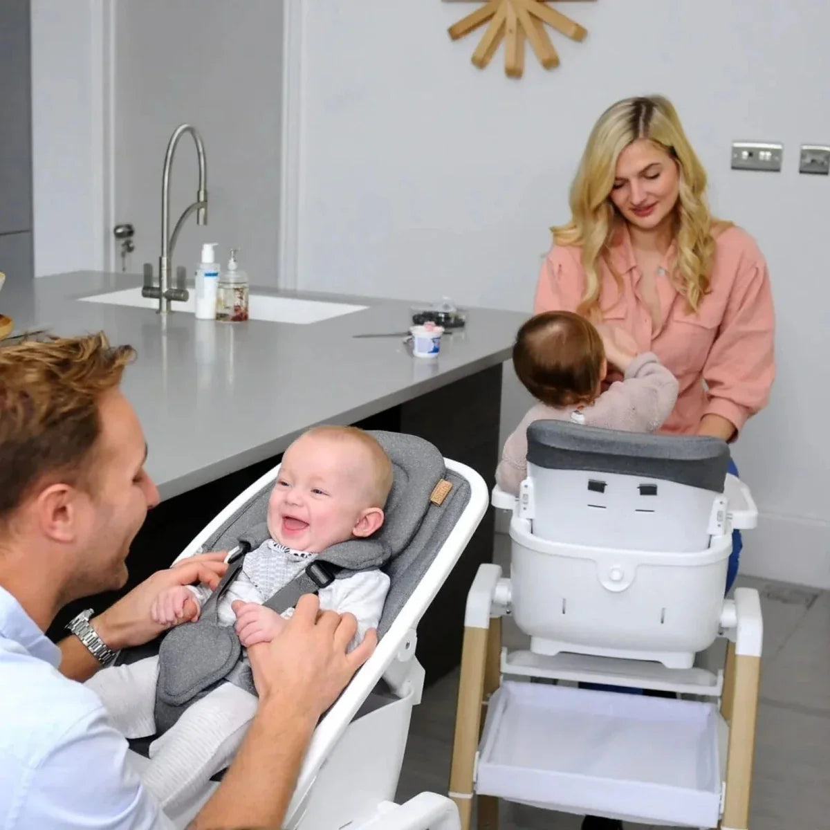 Tutti Bambini Nova Evolutionary Highchair - Grey/Oak