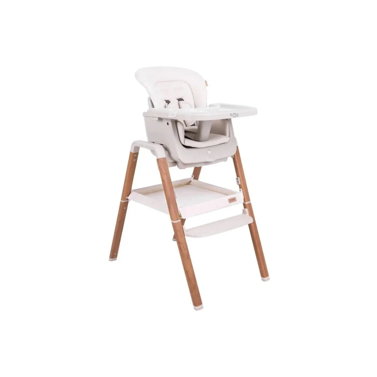 Tutti Bambini Nova Birth to 12 Years Complete Highchair Package - Scandinavian Walnut/Ecru