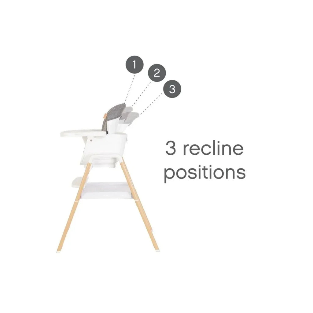 Tutti Bambini Nova Birth to 12 Years Complete Highchair Package - Scandinavian Walnut/Ecru