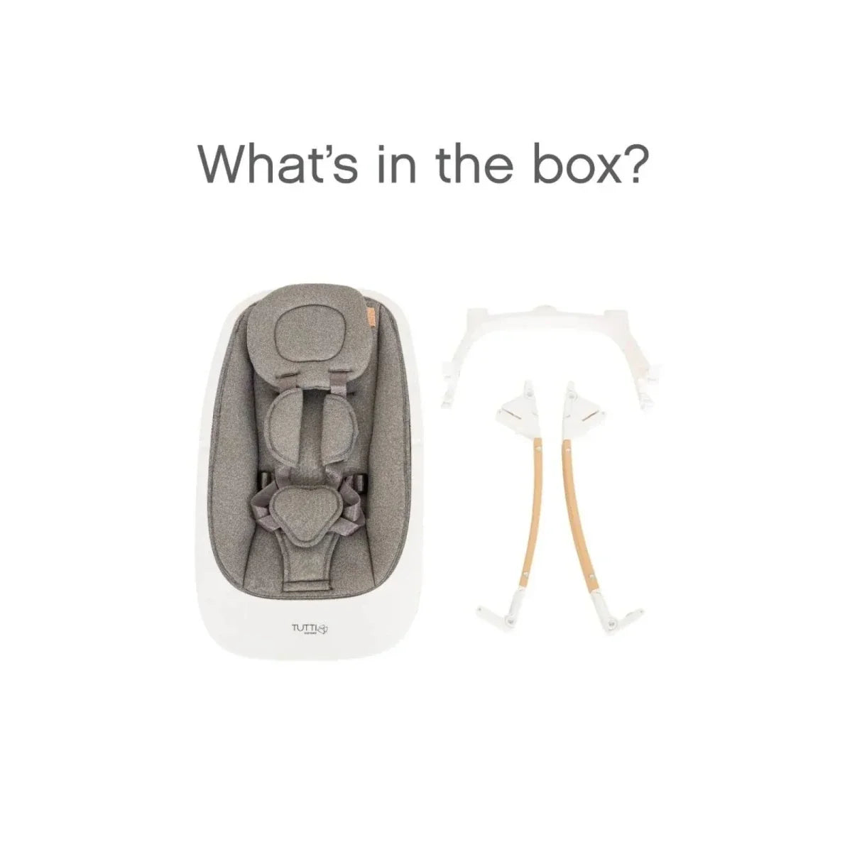 Tutti Bambini Nova Birth to 12 Years Complete Highchair Package - Scandinavian Walnut/Ecru