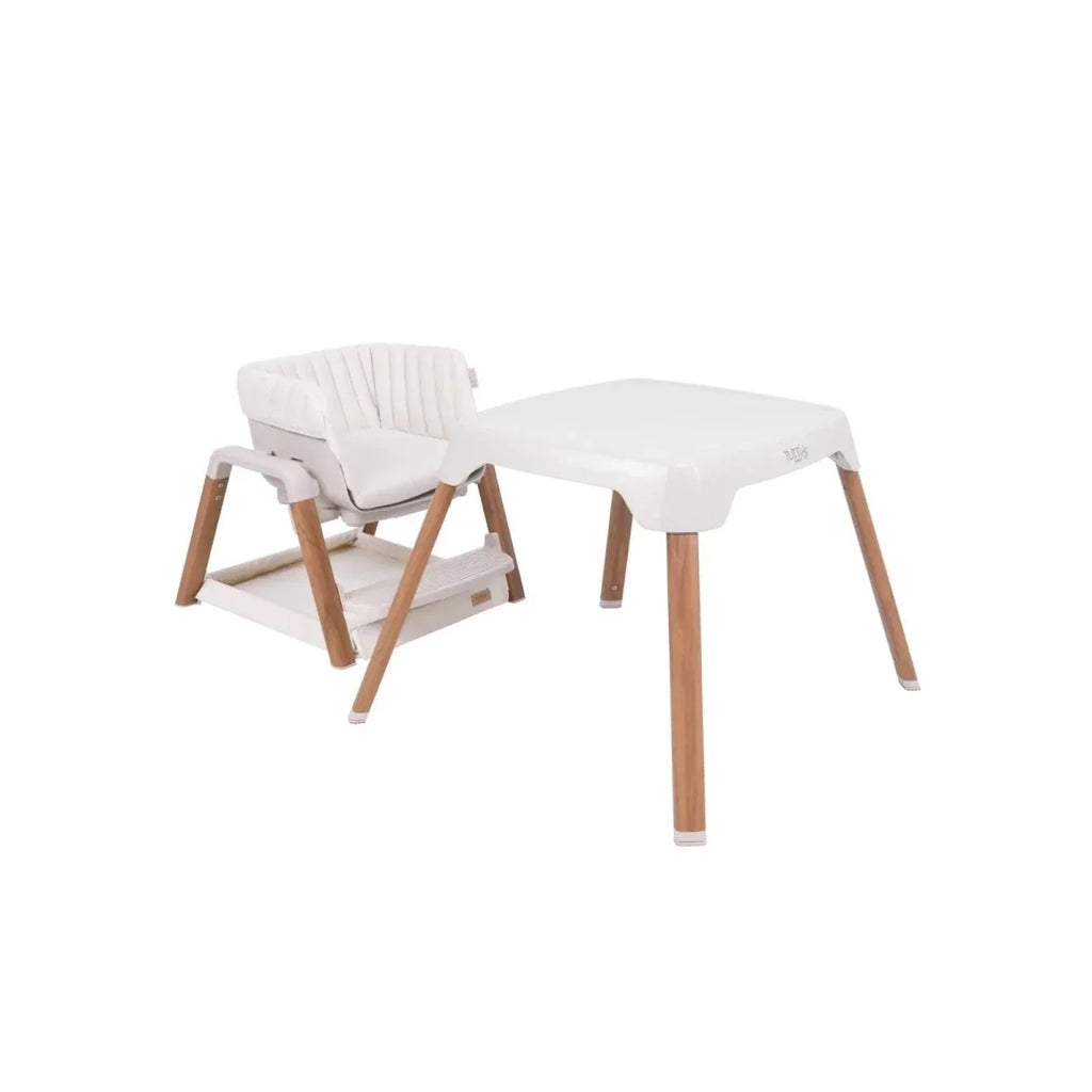 Tutti Bambini Nova Birth to 12 Years Complete Highchair Package - Scandinavian Walnut/Ecru
