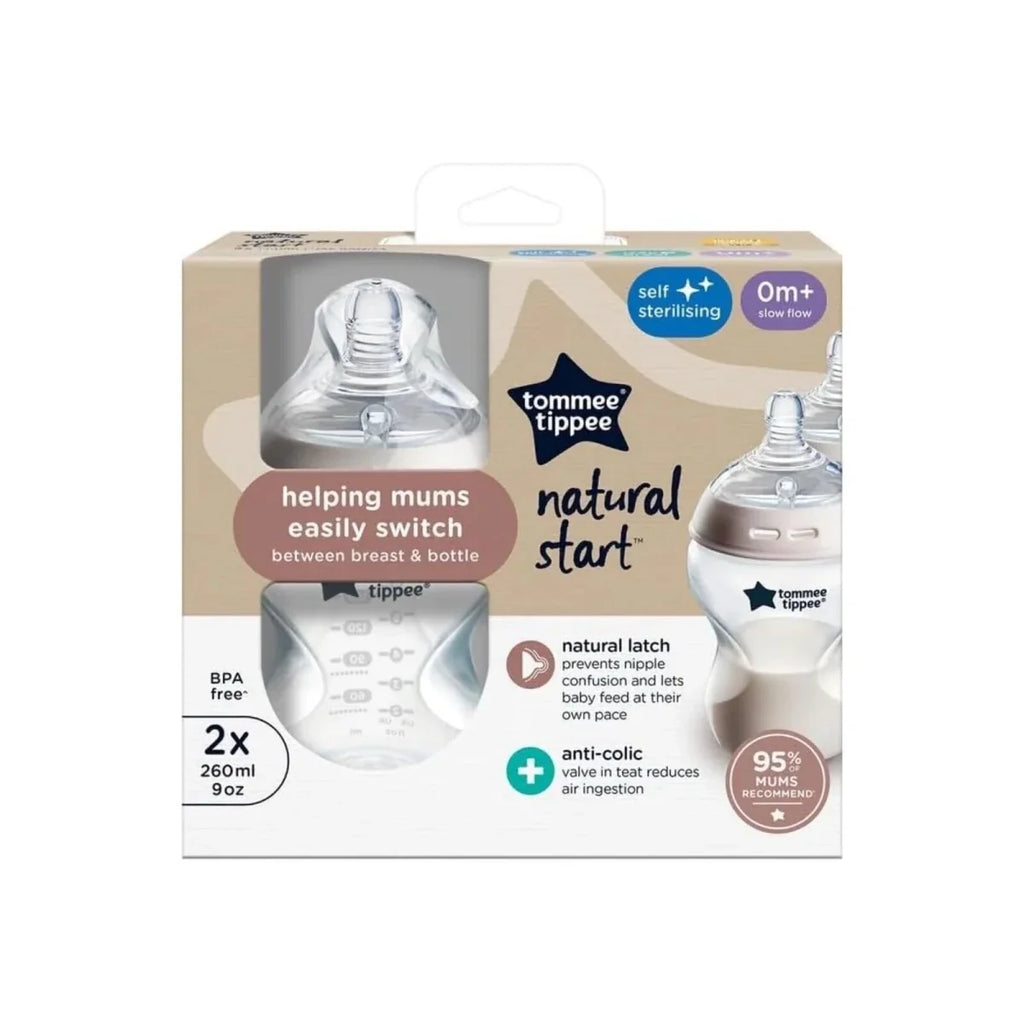 Tommee Tippee Closer to Nature Baby Bottles 260ml Pack of 2