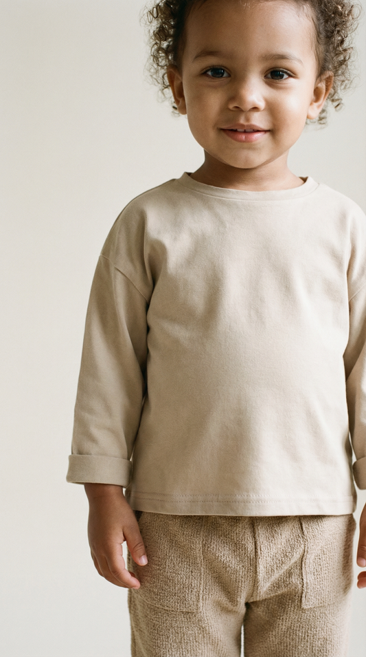 100% Cotton Soft Long-Sleeve Tee