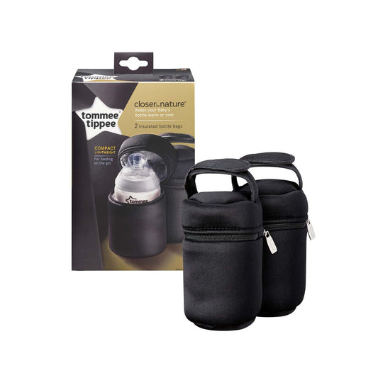 Tommee Tippee Closer To Nature Insulated Bottle Bags (Pack of 2) - Little Lug