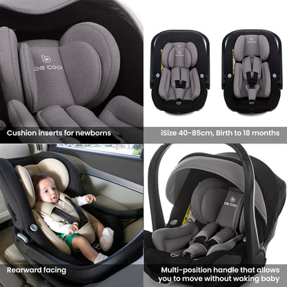 Noordi Fjordi V2 Leather 3in1 with Travel Carrier Car Seat