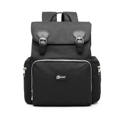 Travel Baby Changing Backpack With USB Charging Interface (Available in Black/Grey) - Little Lug