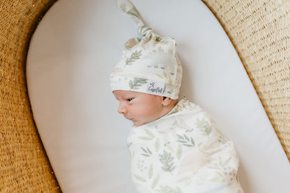 Copper Pearl Top Knot Hat Rex 0-4m