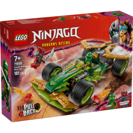 Lego Ninjago 71828 Lloyd's Pull-Back Race Car Playset for Ages 7 & Up