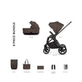 Venicci Claro 2 2-in-1 8 piece Essential Bundle - Chocolate