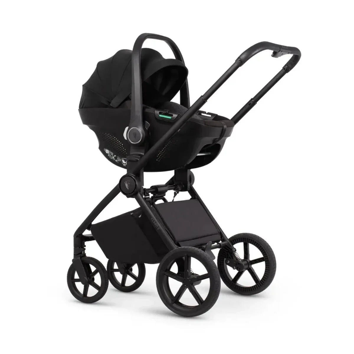 Venicci Claro 2 3-in-1 9 piece Comfort Bundle - Black/Forest