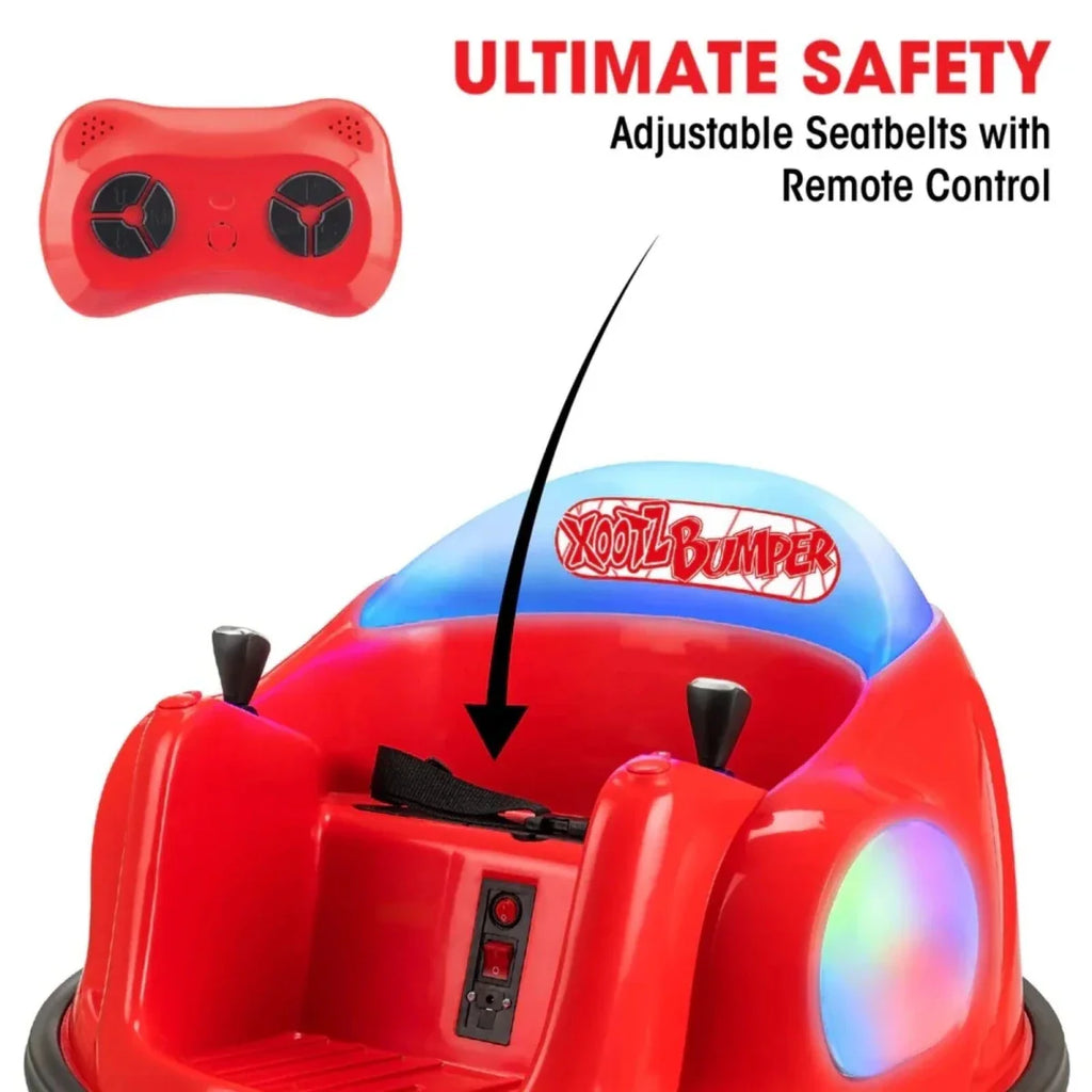 Xootz Bumper 6V Electric Car with Lithium Battery - Red