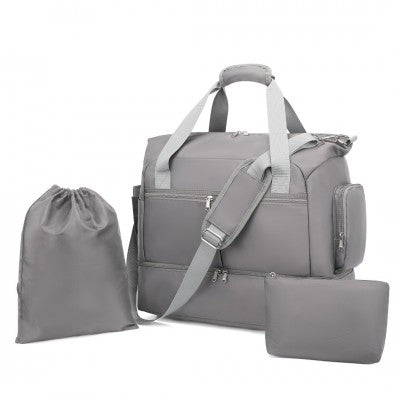 Waterproof Multi-Pocket Travel/Hospital Bag Set (Available in Grey/Beige) - Little Lug