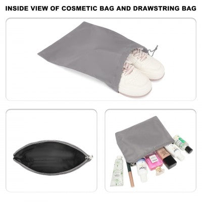 Waterproof Multi-Pocket Travel/Hospital Bag Set (Available in Grey/Beige) - Little Lug