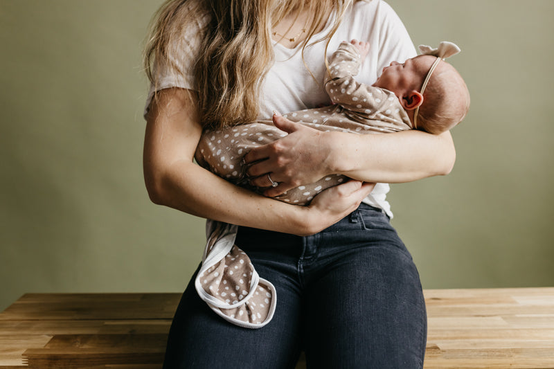 Copper Pearl Newborn Gown Fawn