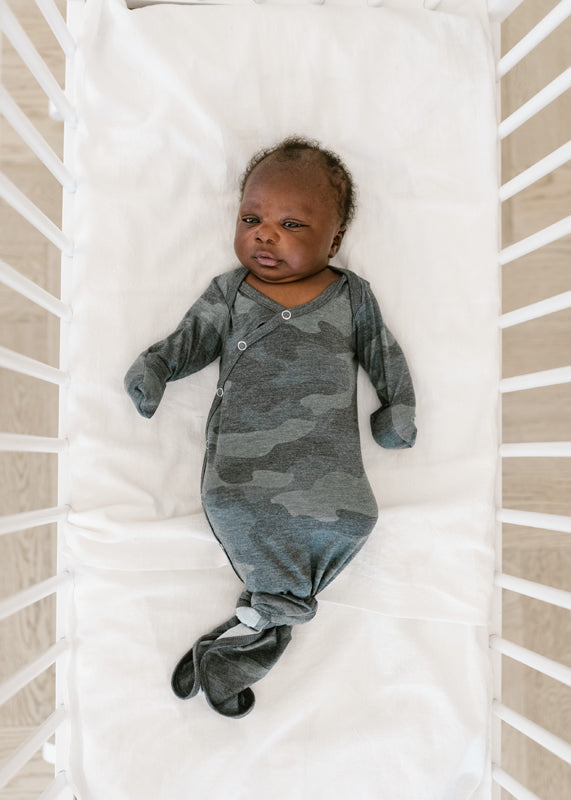 Copper Pearl Newborn Gown Hunter