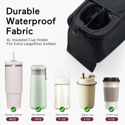 Momcozy All-in-One Stroller Organizer - Black