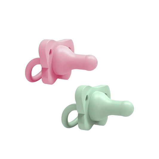 Dr. Brown's One Piece Silicone Soother 0+ months Pack of 2 - Pink