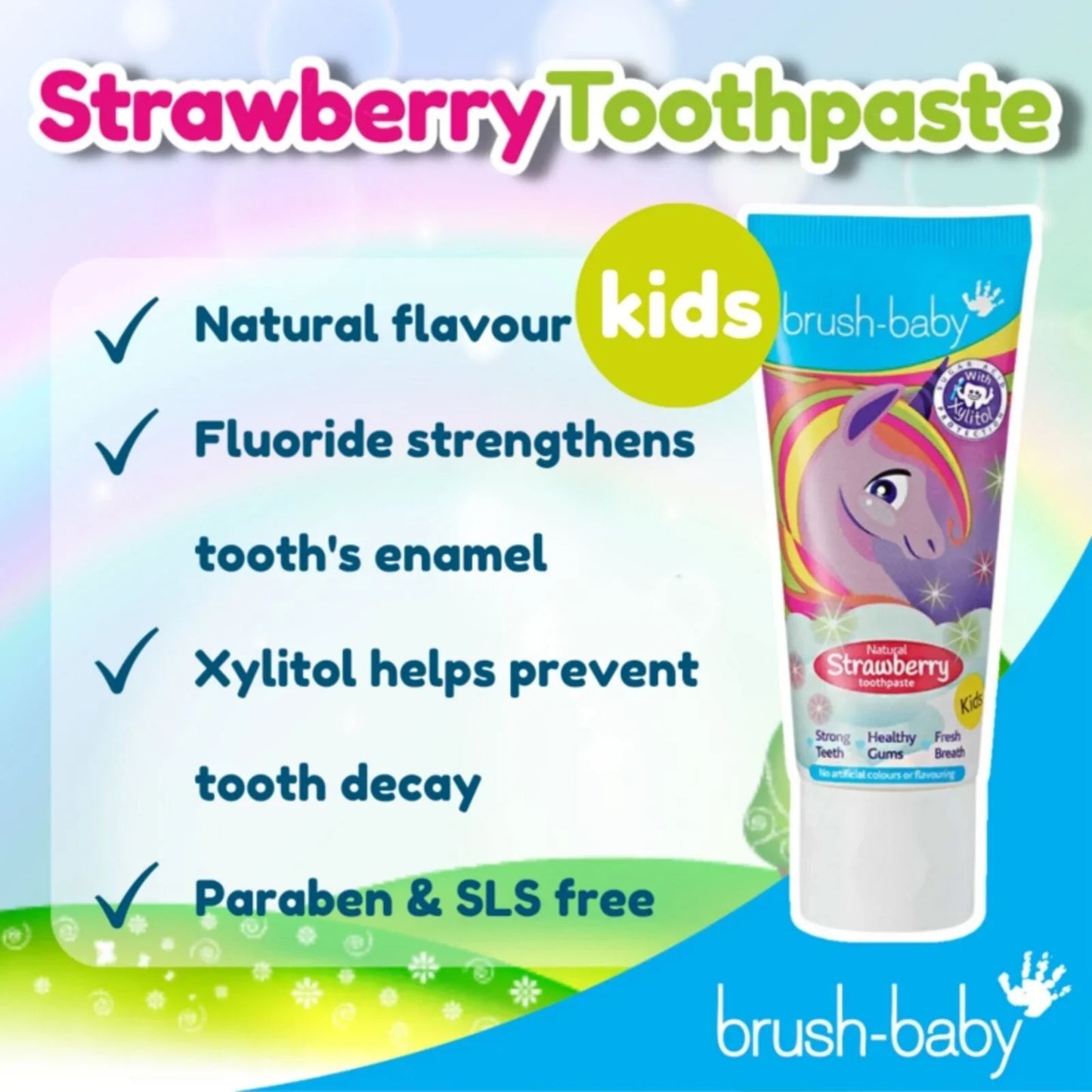 brush-baby Strawberry Toothpaste 3+ years 50ml