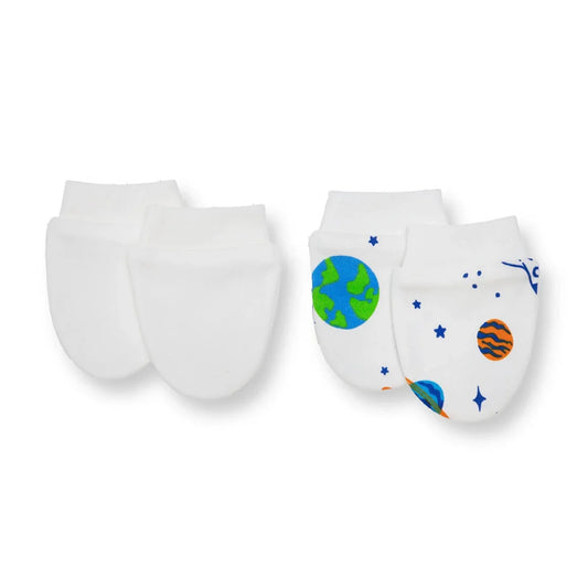 HelloBaby Newborn Mittens - Ecru