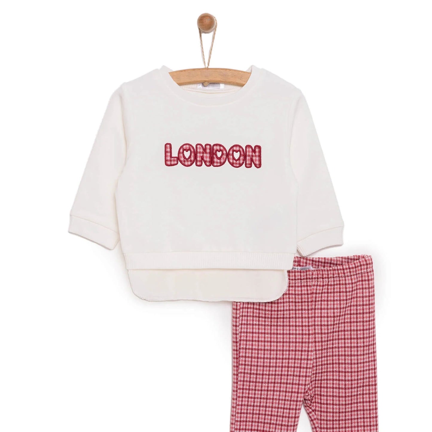 HelloBaby Sweatshirt Footless Bottom - Ecru