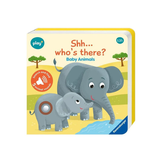 Play+ Shh... Who's there? Baby Animals Book with Sounds