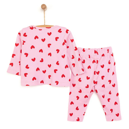 HelloBaaby Baby Girl Long sleeve Pyjamas Set - Pink
