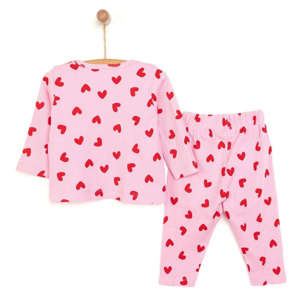 HelloBaaby Baby Girl Long sleeve Pyjamas Set - Pink