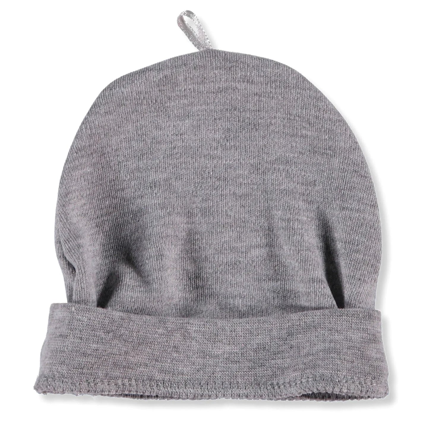 HelloBaby Newborn Basic Hat - Grey Melange