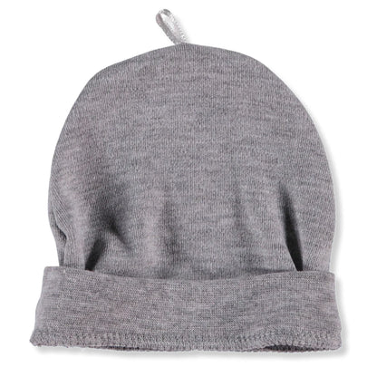 HelloBaby Newborn Basic Hat - Grey Melange