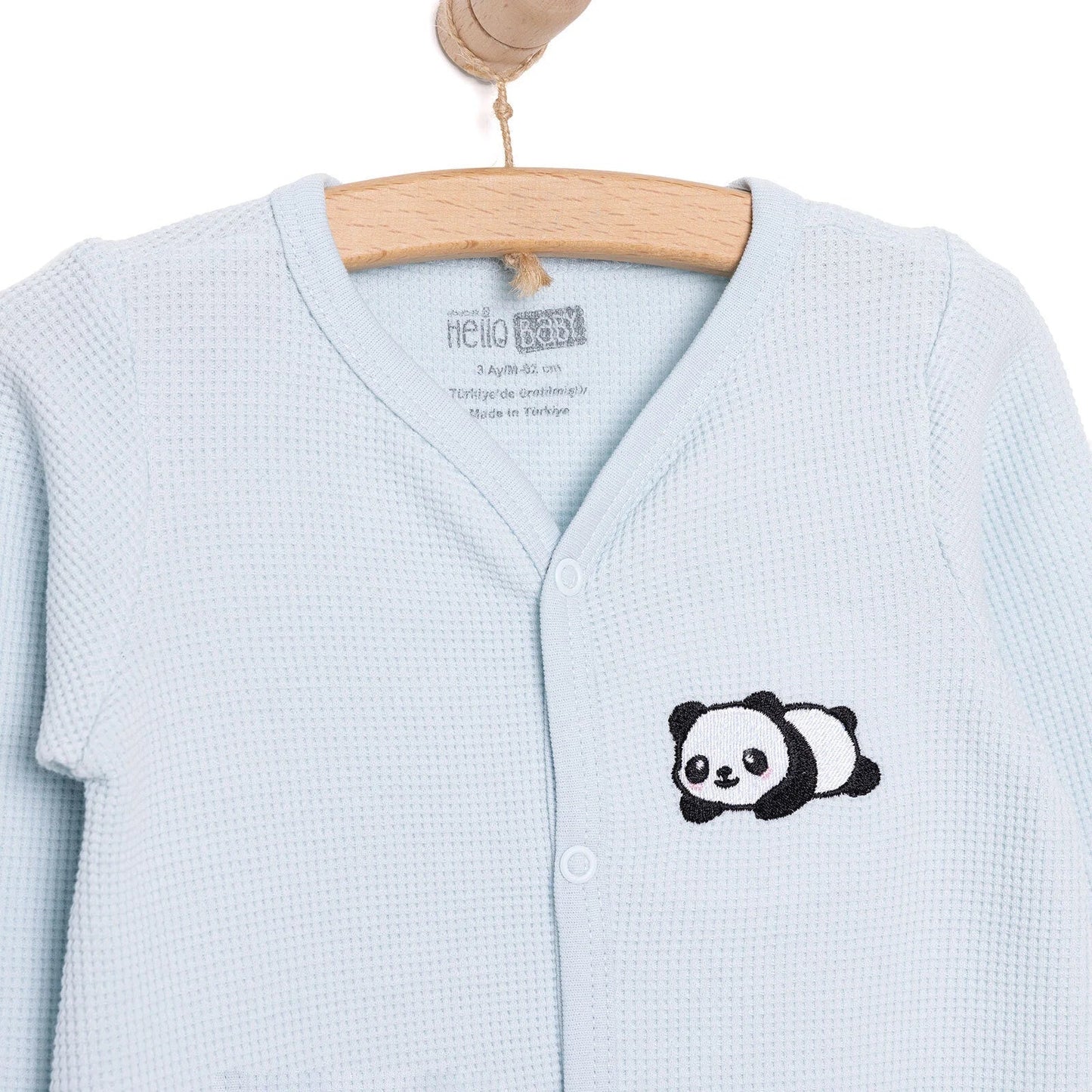 HelloBaby Newborn Boy Jumpsuit - Light Blue