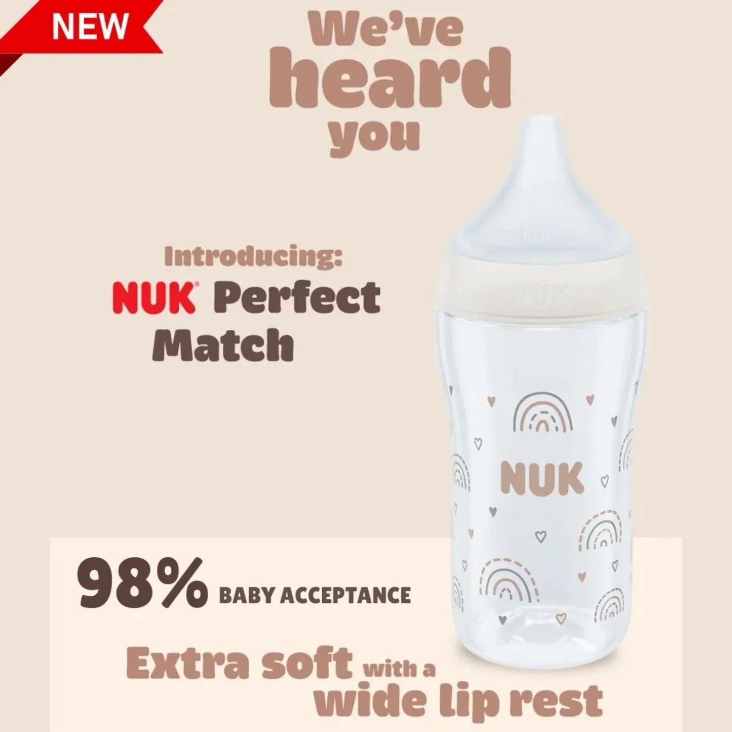 NUK Anti-Colic Perfect Match 260ml Pack of 3