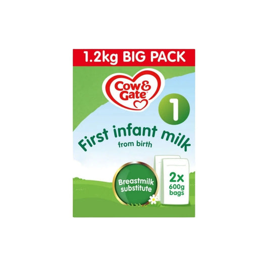 Cow & Gate 1 First Infant Milk Powder from Birth 1.2kg (2x600g)