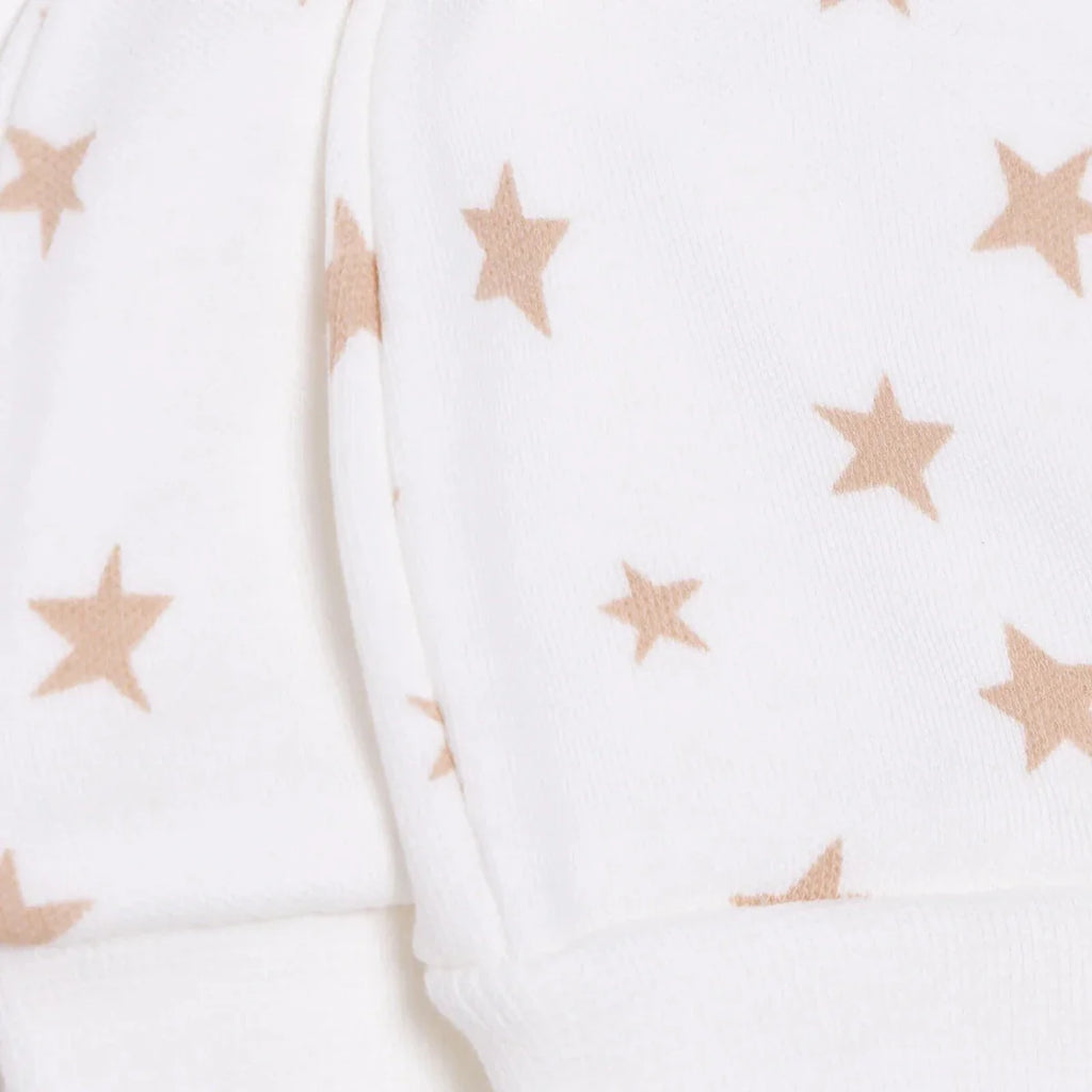 HelloBaby Boys Mitten Space - Ecru Printed