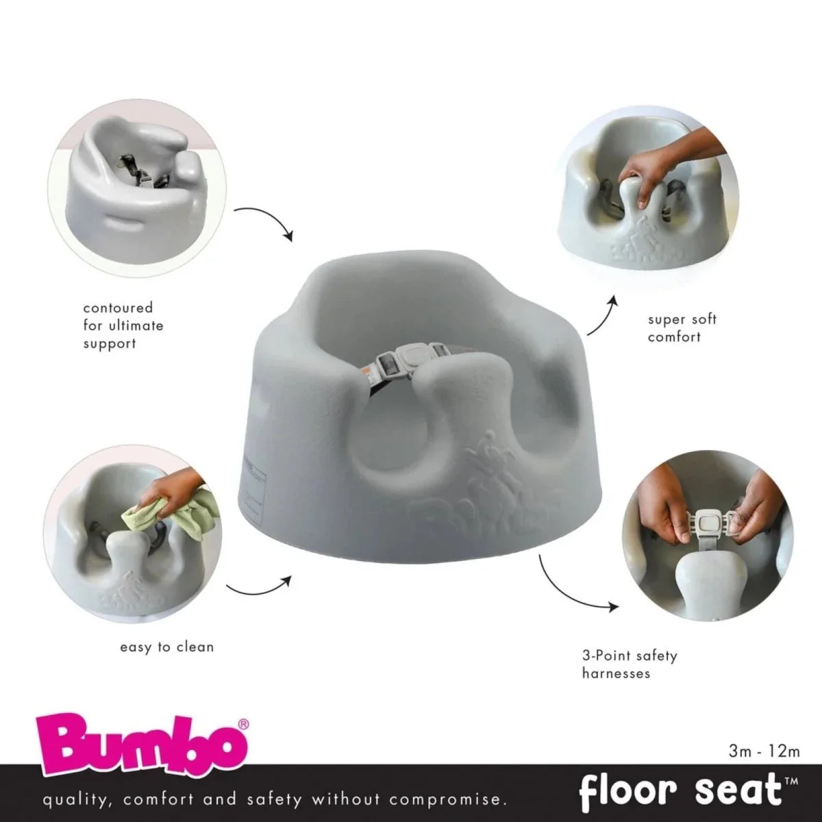 Bumbo Floor Seat 3-12 months - Mimosa Yellow