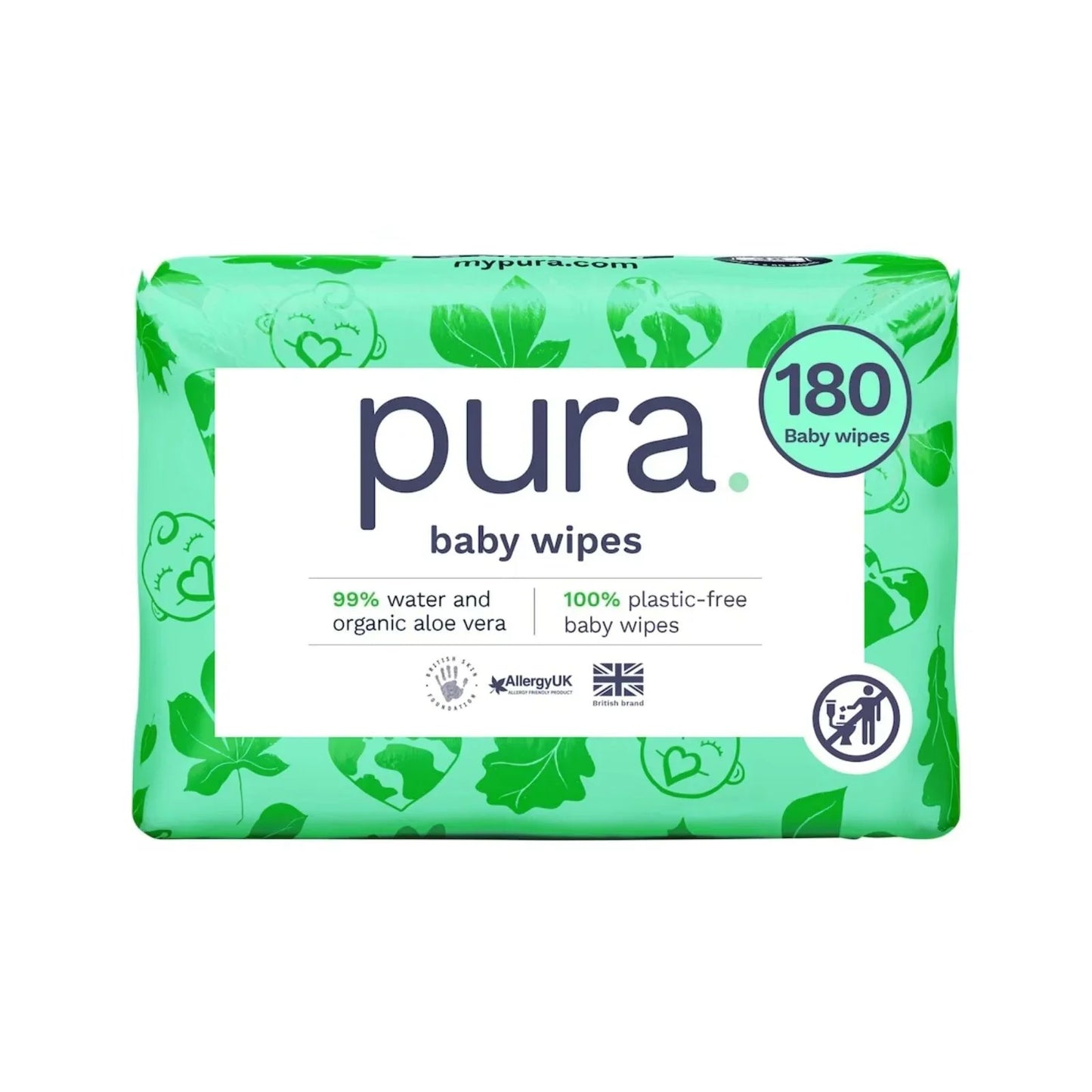 Pura Baby Wipes 3x60 pcs
