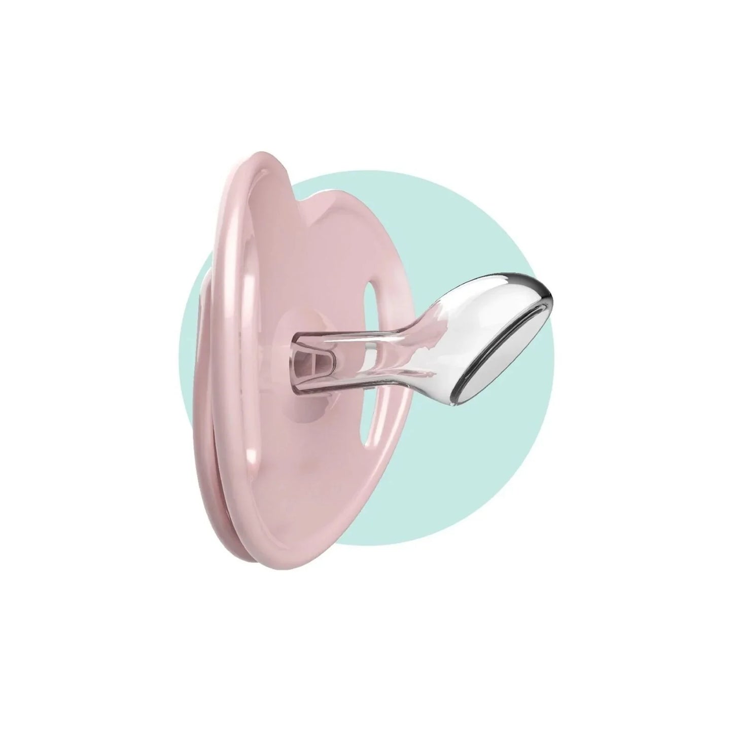 Mamajoo Orthodontic Soothers with Steriliser Box 6+ months Pack of 2 - Powder Pink & Blush